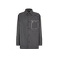 Gray Cashmere Full-Length Jacket