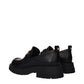 Black Leather Slip-On Loafers