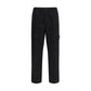 Black Cotton Cargo Pants