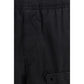 Black Cotton Cargo Pants