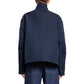 Blue Marabou Full-Length Jacket