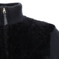Black Lamb Fur Full-Length Jacket