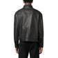 Black Lamb Leather Leather Jacket