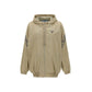 Beige Cotton Full-Length Jacket