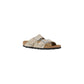 Gray Leather Sandals