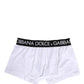 White Cotton Logo Waistband Boxer Shorts Underwear