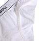 White Cotton Logo Waistband Brief Panty Underwear