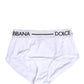 White Nylon Logo Waistband Panty Underwear