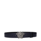 Blue Leather Regular Belt