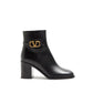 Black Calfskin Ankle Boots
