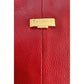 Red Leather Women Shoulder Bag