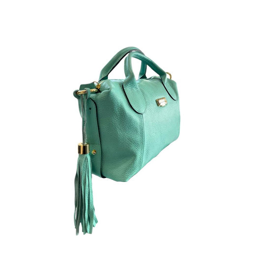 Green Leather Women's Handbag