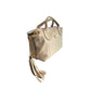 Beige Leather Women Handbag