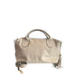 Beige Leather Women Handbag
