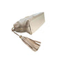 Beige Leather Women Handbag