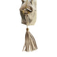Beige Leather Women Handbag