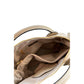 Beige Leather Women Handbag
