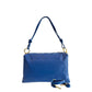 Blue Cowhide Clutch Bag