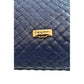 Blue Leather Women Handbag