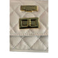 Beige Leather Women Bag