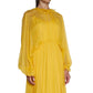 Bicolor Acetate Casual Dress