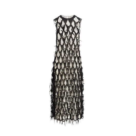 Black Silk Casual Dress