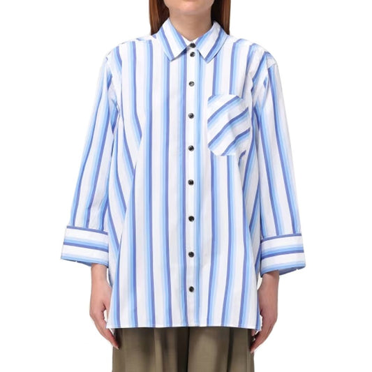 Blue Cotton Blouse