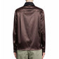 Brown Silk Dress Shirt