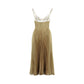 Gold Polyester Cocktail Dress