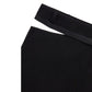 Black Virgin Wool Midi Skirt