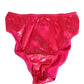 Pink Silk Satin Slip Girdle Panty Underwear
