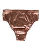 Brown Silk Satin Lingerie Panty Brief Underwear
