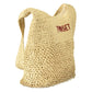Beige Fabric Womens Bag