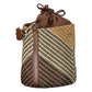 Brown Polyester Women's Bag with Adjustable Strap