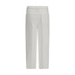 White Cotton Bootcut Jeans