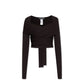 Black Elastane Tank Tops