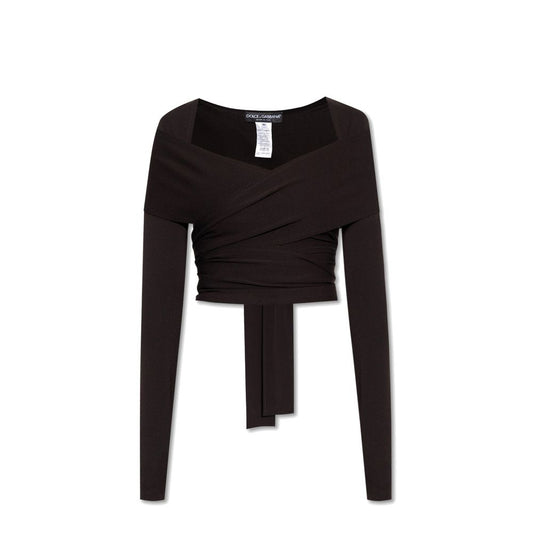 Black Elastane Tank Tops