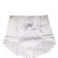 White Silk Blend High Waist Girdle Panty Underwear