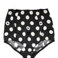 Black Polka Dot High Waist Girdle Panty Underwear