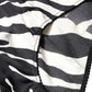 Black White Zebra High Waist Girdle Panty Underwear