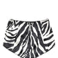 Black White Zebra High Waist Girdle Panty Underwear
