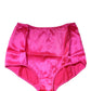 Blue Silk Blend High Waist Girdle Panty Underwear