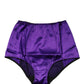 Purple Silk Blend High Waist Girdle Panty Underwear