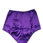 Purple Silk Blend High Waist Girdle Panty Underwear