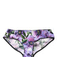 Multicolor Floral Mid Waist Brief Panty Underwear
