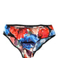 Multicolor Floral Mid Waist Brief Panty Underwear