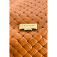 Brown Cowhide Leather Women's Handbag