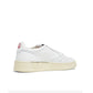 White Leather Athletic Sneakers