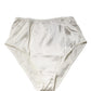 White Silk Blend High Waist Girdle Panty Underwear