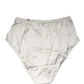 White Silk Blend High Waist Girdle Panty Underwear